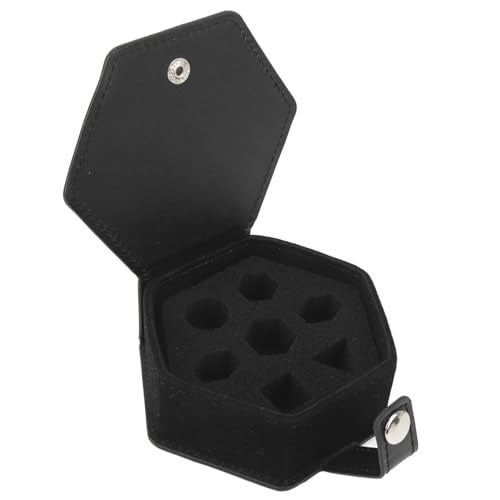 Fockety 7 Dice Case Box Tray Storage Holder for DND Dice Set for D and D Dungeons and Dragons Dice Storage Case Individual Metal or Plastic Polyhedral Dice Display Case - Image 1