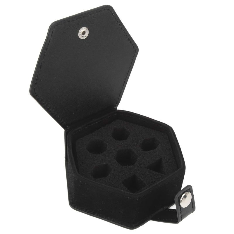 Fockety 7 Dice Case Box Tray Storage Holder for DND Dice Set for D and D Dungeons and Dragons Dice Storage Case Individual Metal or Plastic Polyhedral Dice Display Case - Image 3
