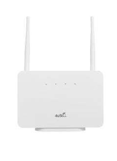 Generic 4G Wireless Router LTE CPE Router 300Mbps Wireless Router with 2 High-gain External Antennas SIM Card Slot UK Plug  - Image 1