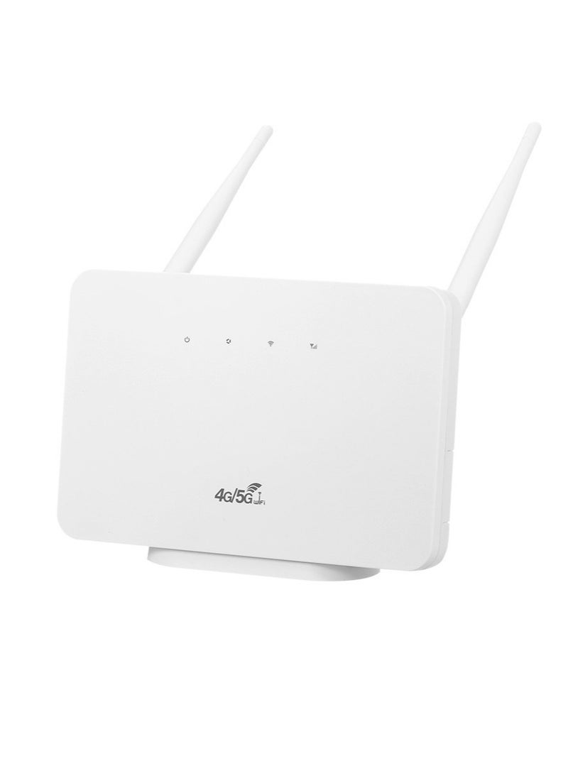 Generic - 4G Wireless Router LTE CPE Router 300Mbps Wireless Router with 2 High-gain External Antennas SIM Card Slot UK Plug - Image 1