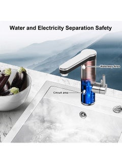 Instant Tankless Electric Hot Water Faucet with LED Digital Display 360°Swivel Stainless Steel Quick Tap for Kitchen Bathroom - pzsku/Z0A928C77E651F9A0466CZ/45/_/1699343415/f14b8f11-61ac-4d11-8c3e-f0022f6d9a57