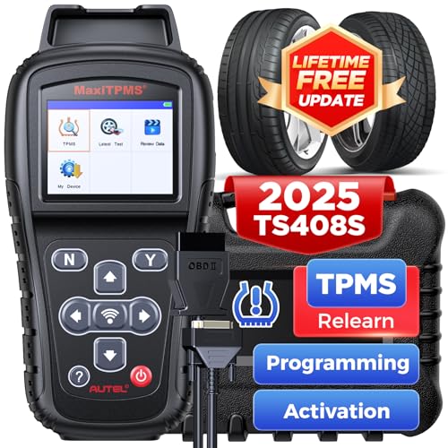 Autel MaxiTPMS TS408S TPMS Programming Tool Upgrade of TS501 TS508 All Sensors Relearn Activate Tool Program Autel MXSensor 315433MHz TPMS Reset Read Clear DTCs Lifetime Update