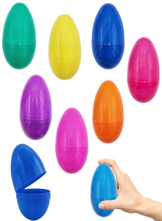Chochkees Fillable Easter Eggs with Hinge Bulk Colorful Bright Plastic Easter Eggs, Perfect for Easter Egg Hunt, Surprise Egg, Easter Hunt, 3" Inch Assorted Bright Colors (25-Pack) - Image 1