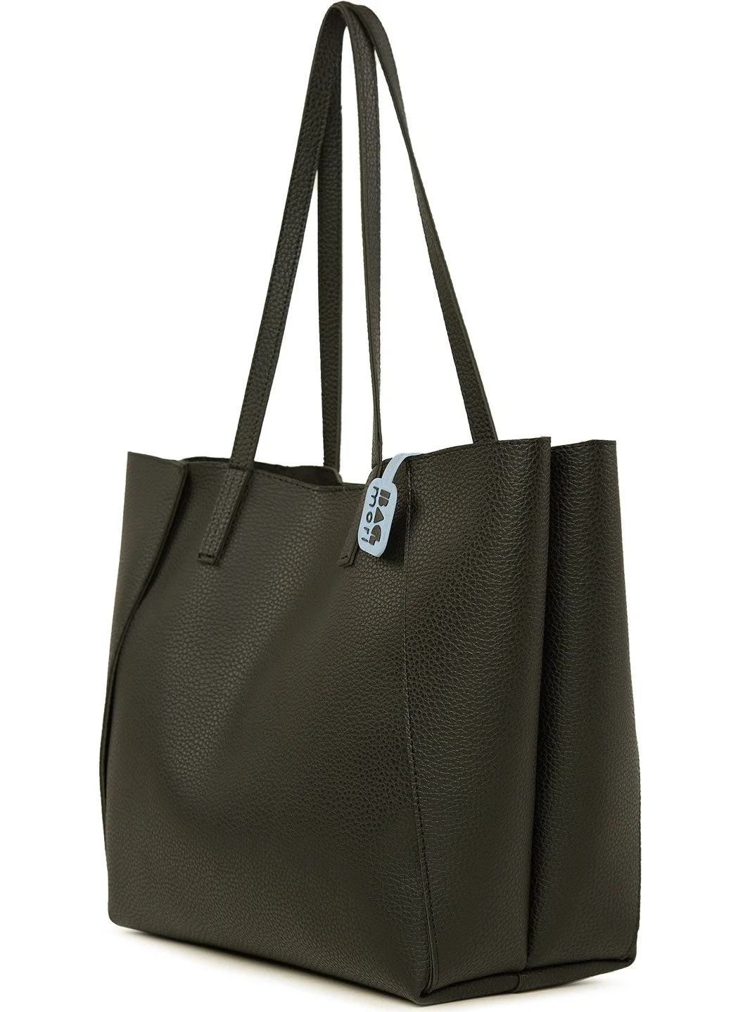 Bagmori Three Compartment Large Tote Bag with Black Side Pieces