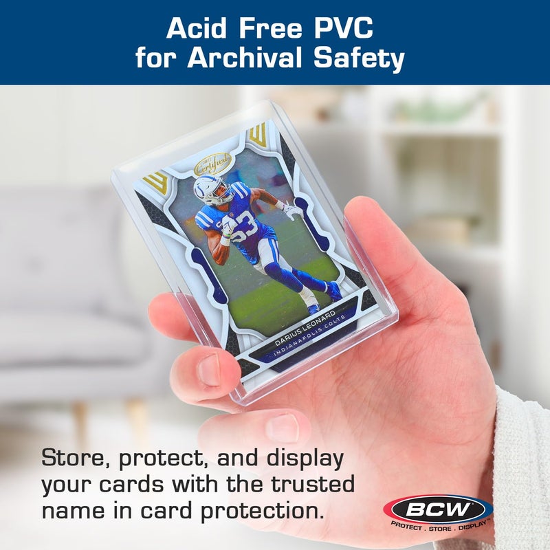 BCW 59 PT Thick Card Top Loaders | Protective Thick Toploaders for Trading Cards Up to 59PT | Rigid Card Toploader for Memorabilia & Collectibles | 1 Pack - Image 4