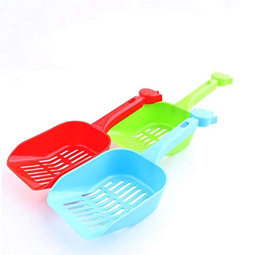 THE DDS STORE Cat Litter Box Poop Scoop Kitty Litter Boxes Scooper Pet Sift Shovel Color May Very (1.Pcs) - Image 4