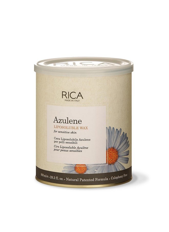 Rica Rica Azulene Liposoluable Wax Hair Removal Cream Men & Women Waxing Formula for Face, Upper Lips, Bikini Areas & Legs Extra Soft & Smooth Skin (800ml)  - Image 1