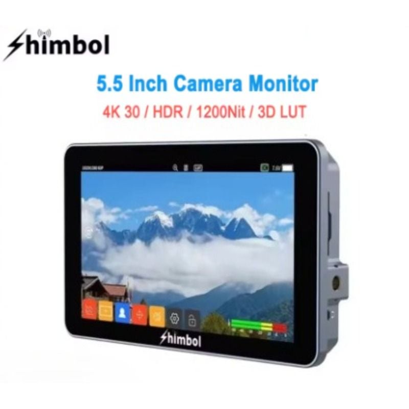 Shimbol M5 Memory Master 5.5 inch 1200nit 4K Hdmi Touchscreen Camera Field Monitor - Image 3