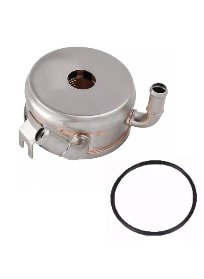 Prefer Warehouse Aluminum Engine Oil Cooler with O-Ring Assy Compatible with Toyota Highlander 2007-2019, Toyota Sienna 2003-2020, Lexus RX350 2003-2015 Replace 15710-31020 15710-31021 - Image 3