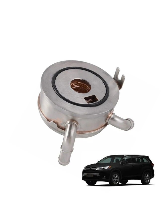 Prefer Warehouse Aluminum Engine Oil Cooler with O-Ring Assy Compatible with Toyota Highlander 2007-2019, Toyota Sienna 2003-2020, Lexus RX350 2003-2015 Replace 15710-31020 15710-31021 - Image 2
