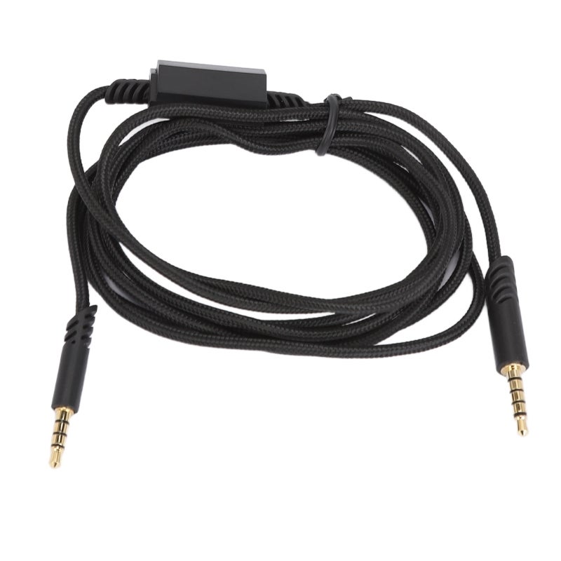 Gaming Headset Replacement Cable 2m Braided Nylon - 3.5mm TRRRS to TRRS with In-Line Microphone Control Compatible for Logitech Astro A10 A40 Gaming Headphones PS5 PC - Image 1