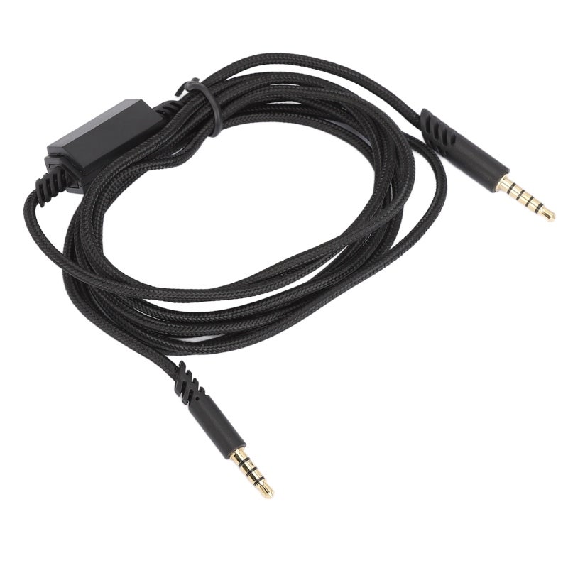 Gaming Headset Replacement Cable 2m Braided Nylon - 3.5mm TRRRS to TRRS with In-Line Microphone Control Compatible for Logitech Astro A10 A40 Gaming Headphones PS5 PC - Image 4