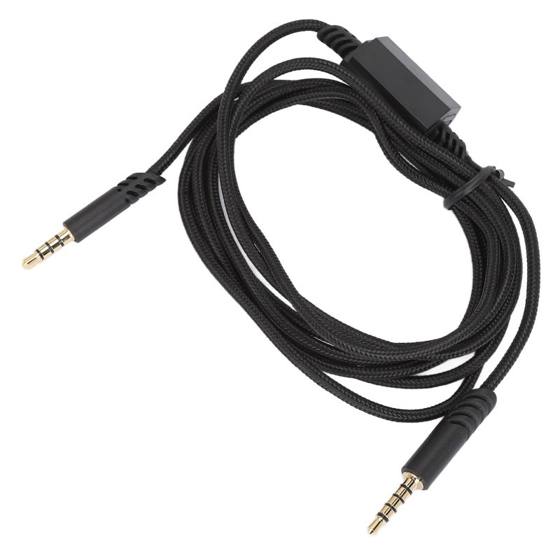 Gaming Headset Replacement Cable 2m Braided Nylon - 3.5mm TRRRS to TRRS with In-Line Microphone Control Compatible for Logitech Astro A10 A40 Gaming Headphones PS5 PC - Image 3