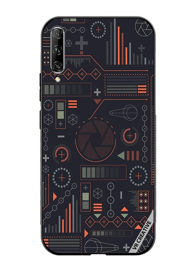 VR CREATIVE Protective Case Cover For Huawei Nova Y9S Circuit Design Multicolour - Image 1