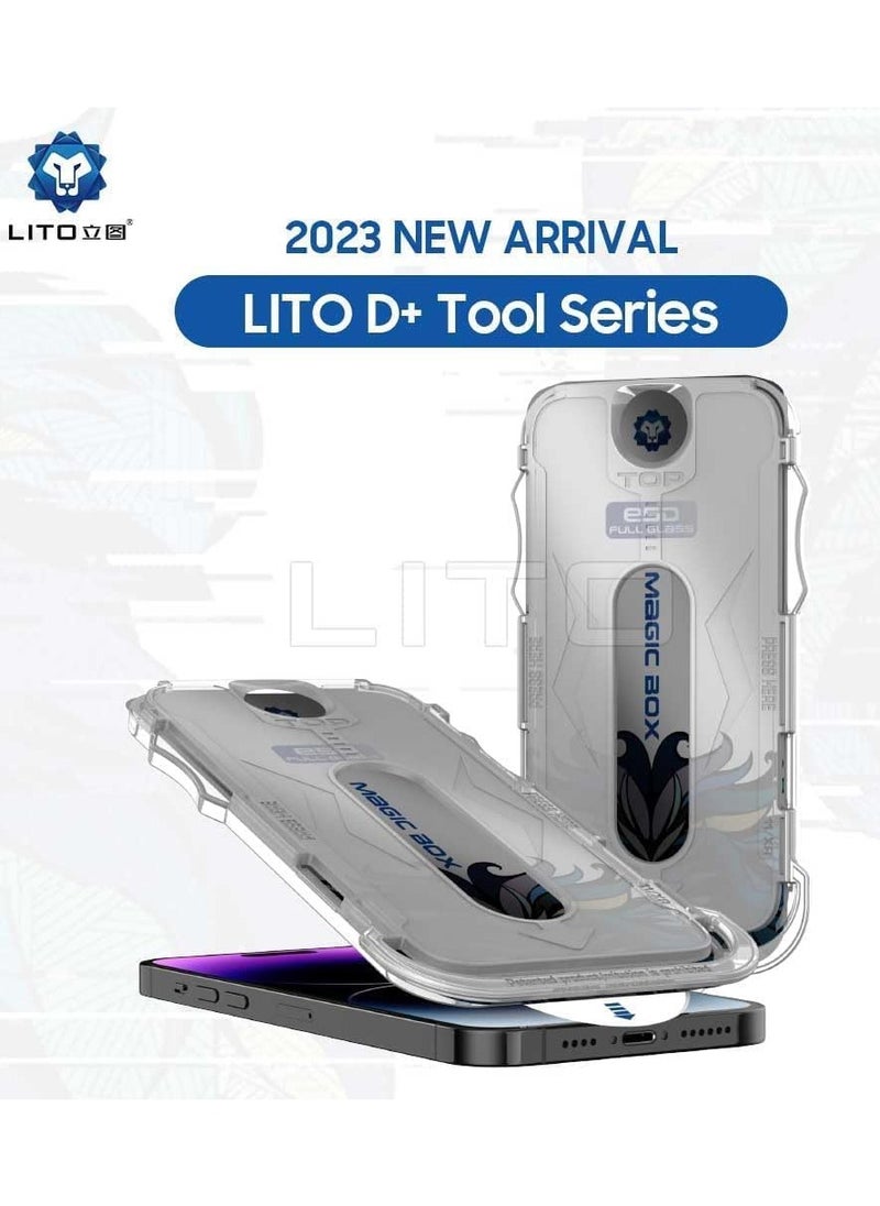 Lito UNBLACK iPhone 14/13/13 Pro LITO Magic Box D+ Tools Full Glass Screen Protector - Privacy  - Image 5