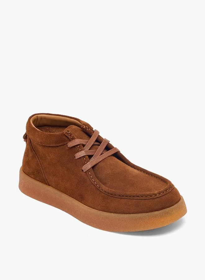 Duchini Men Lace-Up Ankle Boots