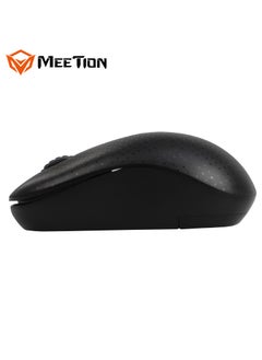 Meetion Meetion Wireless Mouse R545 Automatic sleep power saving Suitable for right/left hands users 2.4GHz USB Nano receiver included (range up to 10m) (Black)  - Image 3