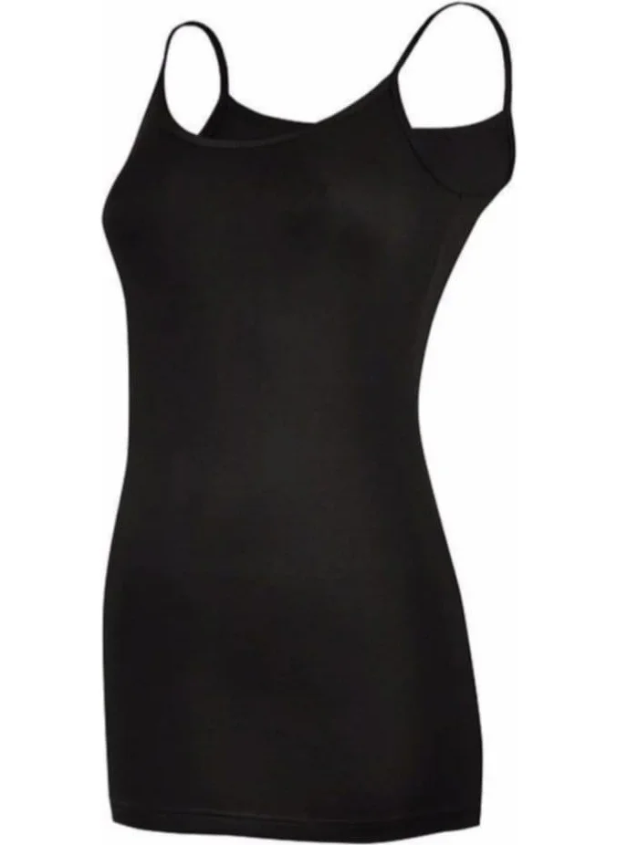 Yıldız Yildiz 2266 Women's Lycra Strapped Long Undershirt 12 Pieces