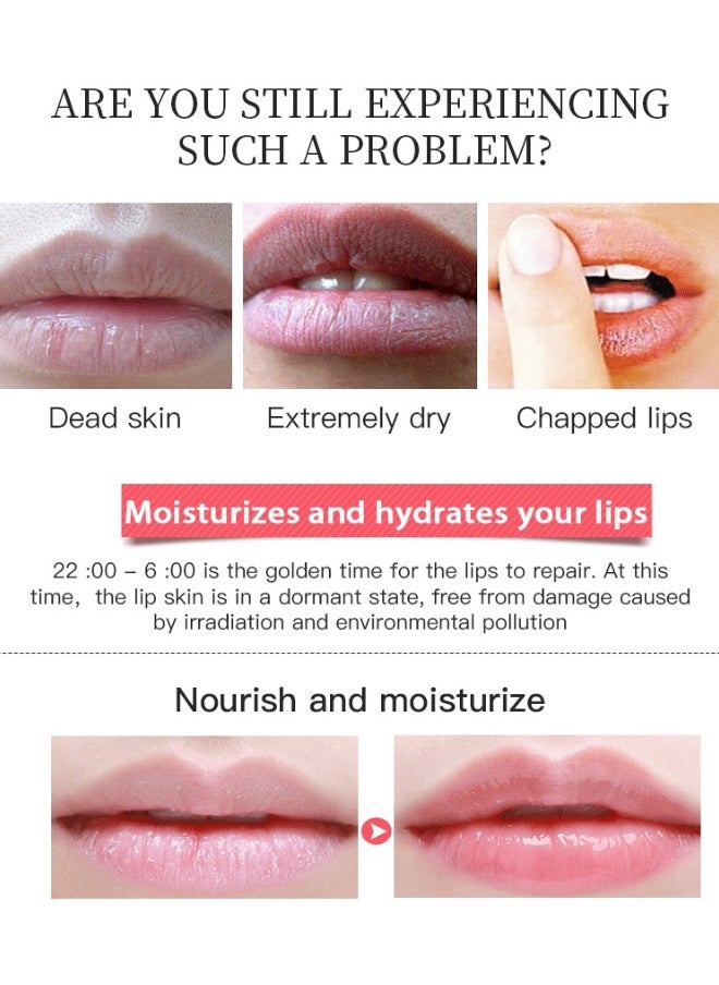 Kormesic Lip Sleeping Mask Strawberry Lip Mask - Overnight Lip Treatment Mask with Peptides to Repair and Restore Dry, Chapped and Cracked Lips - Plumps, Hydrates, Nourishes  - Image 5
