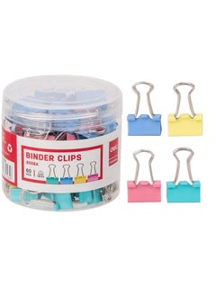 Deli 60-Piece Small 15mm Size Binder Clips Assorted Colours  - Image 1