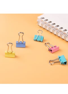 Deli 60-Piece Small 15mm Size Binder Clips Assorted Colours  - Image 2
