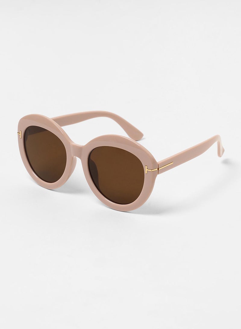 Haute Sauce The Chunky Block Oversized Sunglasses - Blush Pink  - Image 5
