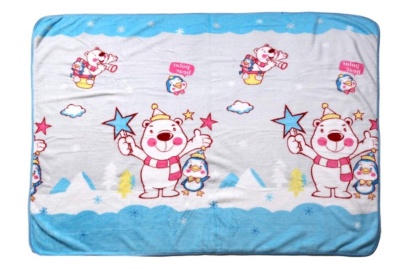 Dazzle Baby Soft Sleeping Winter Crib Blanket for Kids (Multicolour)