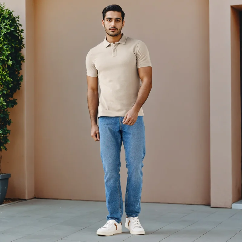 سبلاش فيڤ Textured Polo T-shirt