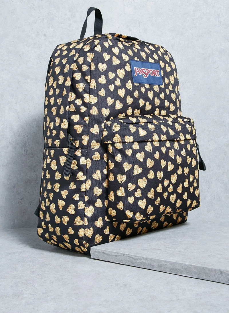 JANSPORT Glitter Hearts Superbreak Backpack