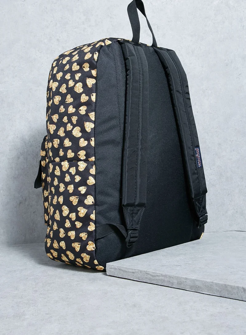 JANSPORT Glitter Hearts Superbreak Backpack