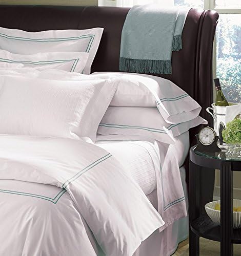 SFERRA Grande Hotel Collection by Sferra - Pair of King Pillowcases 22x42 (White/White) - Image 4