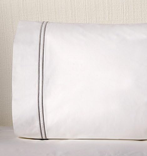 SFERRA Grande Hotel Collection by Sferra - Pair of King Pillowcases 22x42 (White/White) - Image 2