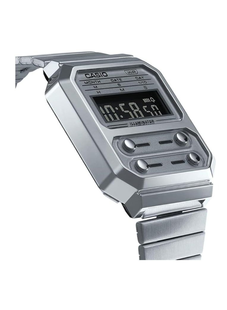 CASIO Casio Collection Men's Digital Watch Vintage -A100WE-7BDF  - Image 2