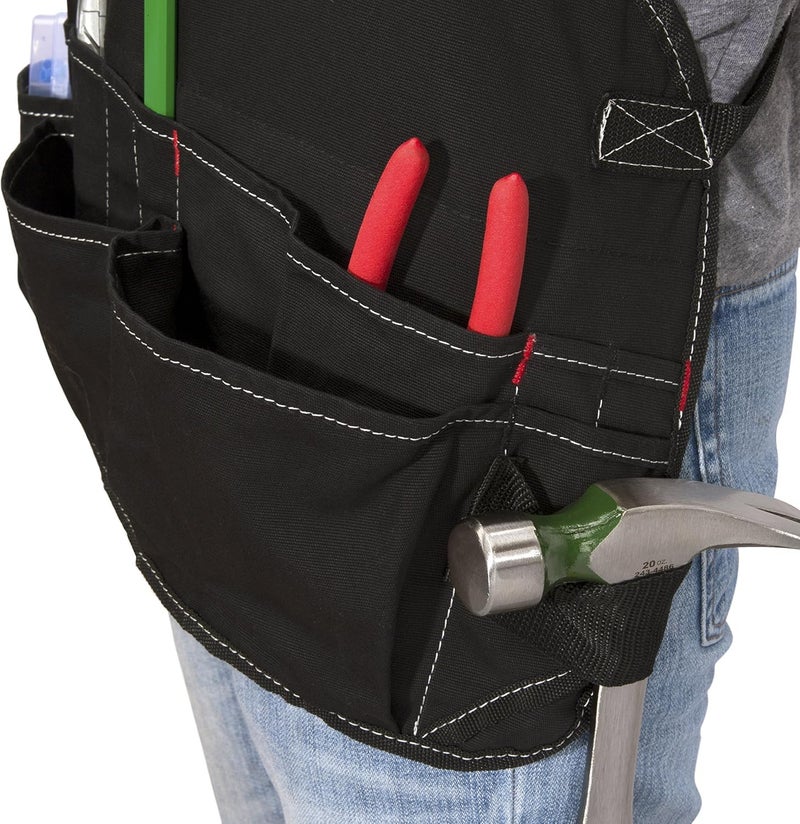 Dickies 16-Pocket Workshop Bib Apron, Durable Canvas Construction, Reinforced Edges, Adjustable Belt, Black - Image 2