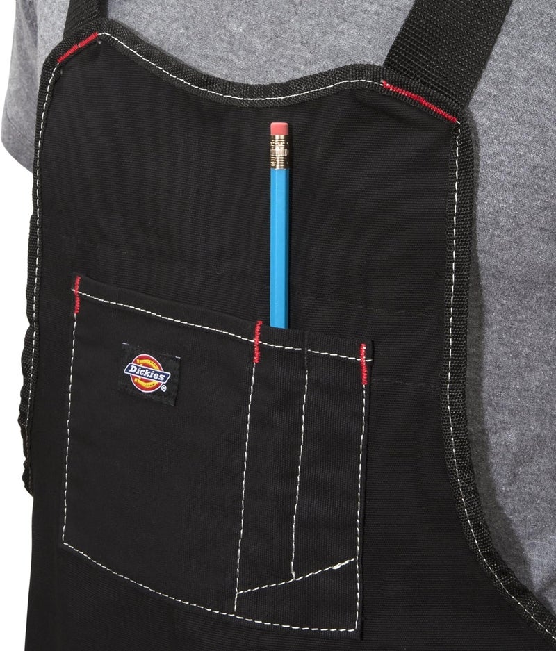 Dickies 16-Pocket Workshop Bib Apron, Durable Canvas Construction, Reinforced Edges, Adjustable Belt, Black - Image 3