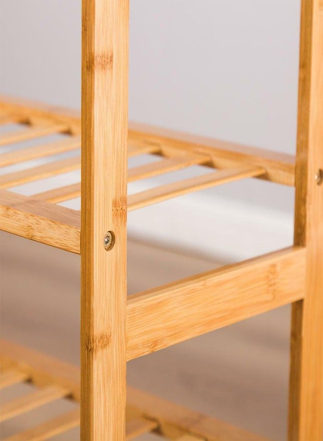 NKX 6 Layer Bamboo Shoe Rack Storage Wooden Standing Shoe Display Shelf  - Image 3