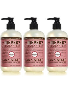 Mrs. Meyer's Clean Day Mrs Meyers Clean Day Liquid Hand Soap Cruelty Free and Biodegradable Formula Rosemary Scent 125 oz Pack of 3 