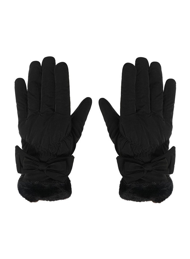 FabSeasons Water Resistant Winter Gloves With Touchscreen Finger For Girls And Women, Fits For 10 Years & Above - Image 1