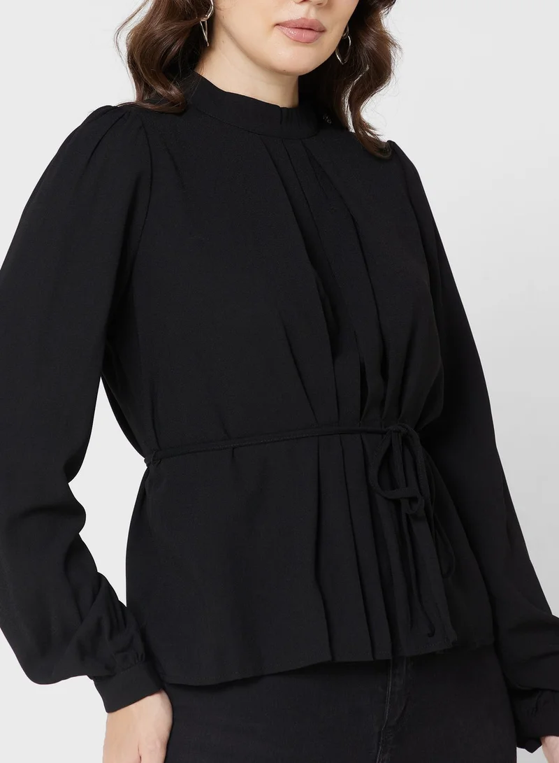 VERO MODA Puff Sleeve Tie Detail Top