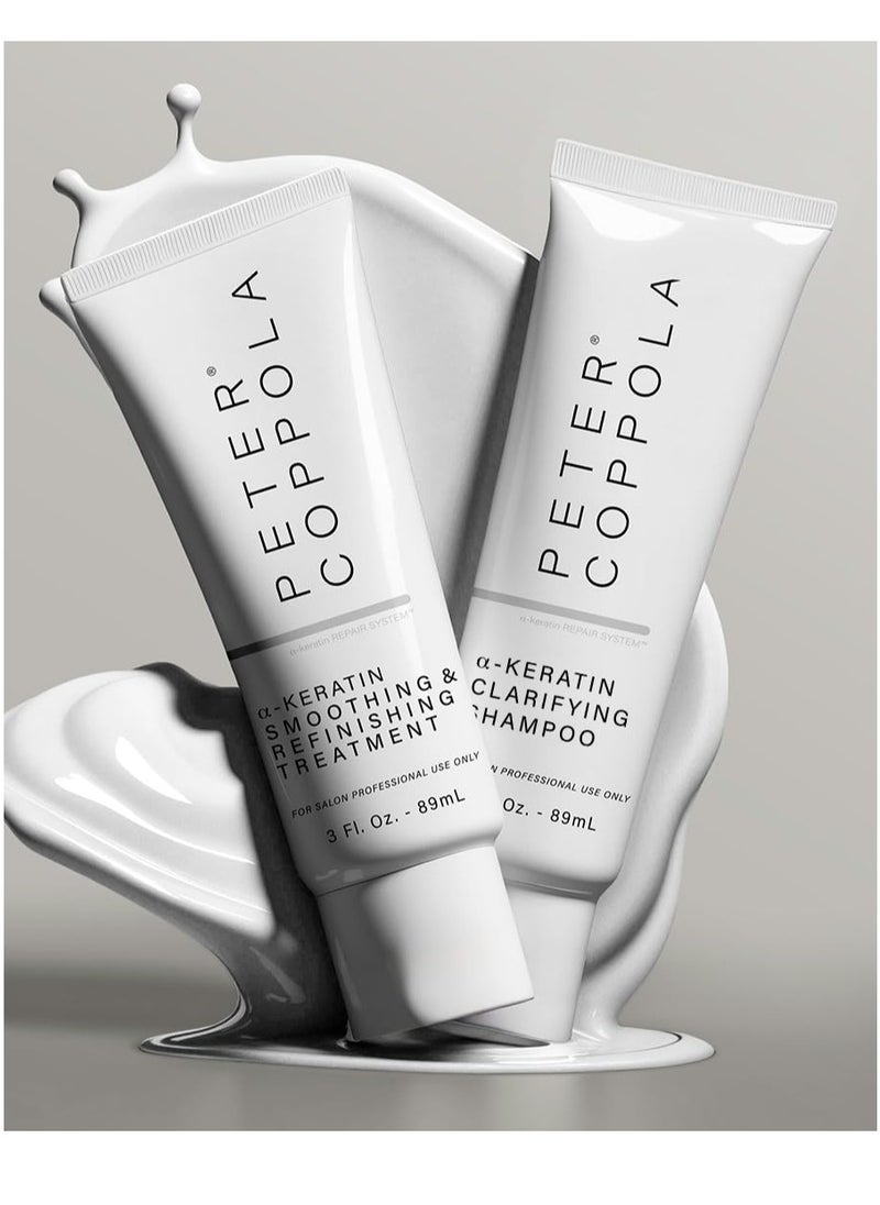 Peter Coppola PETER COPPOLA Keratin Treatment Kit - At-Home Hair Straightening and Smoothing for All Types - Includes Clarifying Shampoo, Bowl, Brush & Comb  - Image 4