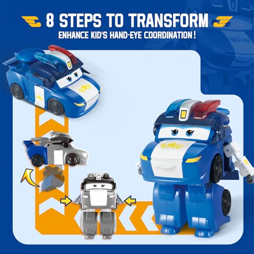 Super Wings Transformable Toys, 5 in Lucie Airplane Transforming Figures Toys, 2 in 1 Mode Rescue Bots Action Figure for 3-5 Year Old Boys Girls, Fun Plane Toy for Toddlers Kids Age 3 4 5 6 7 - Image 3