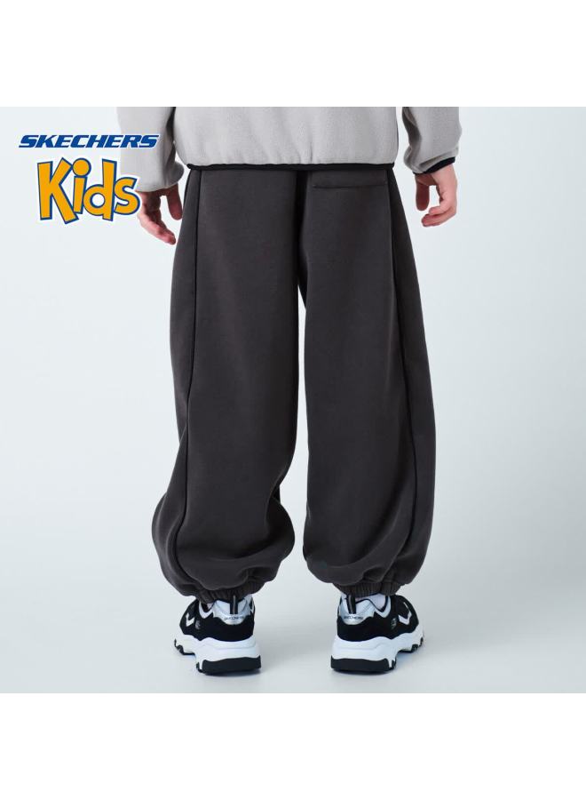 Skechers Boys' Sports Pants Winter Children's Sweatpants Casual Trousers Road Gray Size 120 - Image 4
