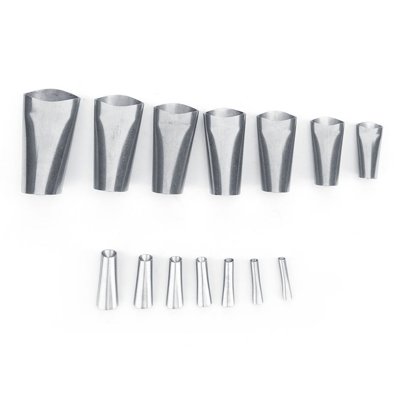 14pcs Caulking Nozzle Stainless Steel Sealant Nozzle Applicator Finishing Tool - Image 1
