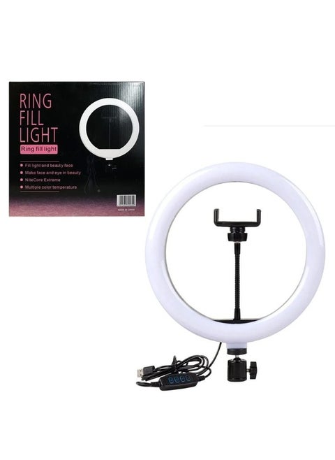Mog 18 inch Professional Ring Fill Light Big LED Ring Light with 3 color modes Dimmable Lighting For YouTube Photo-shoot Video shoot  Live Stream Makeup & Vlogging Cameras White