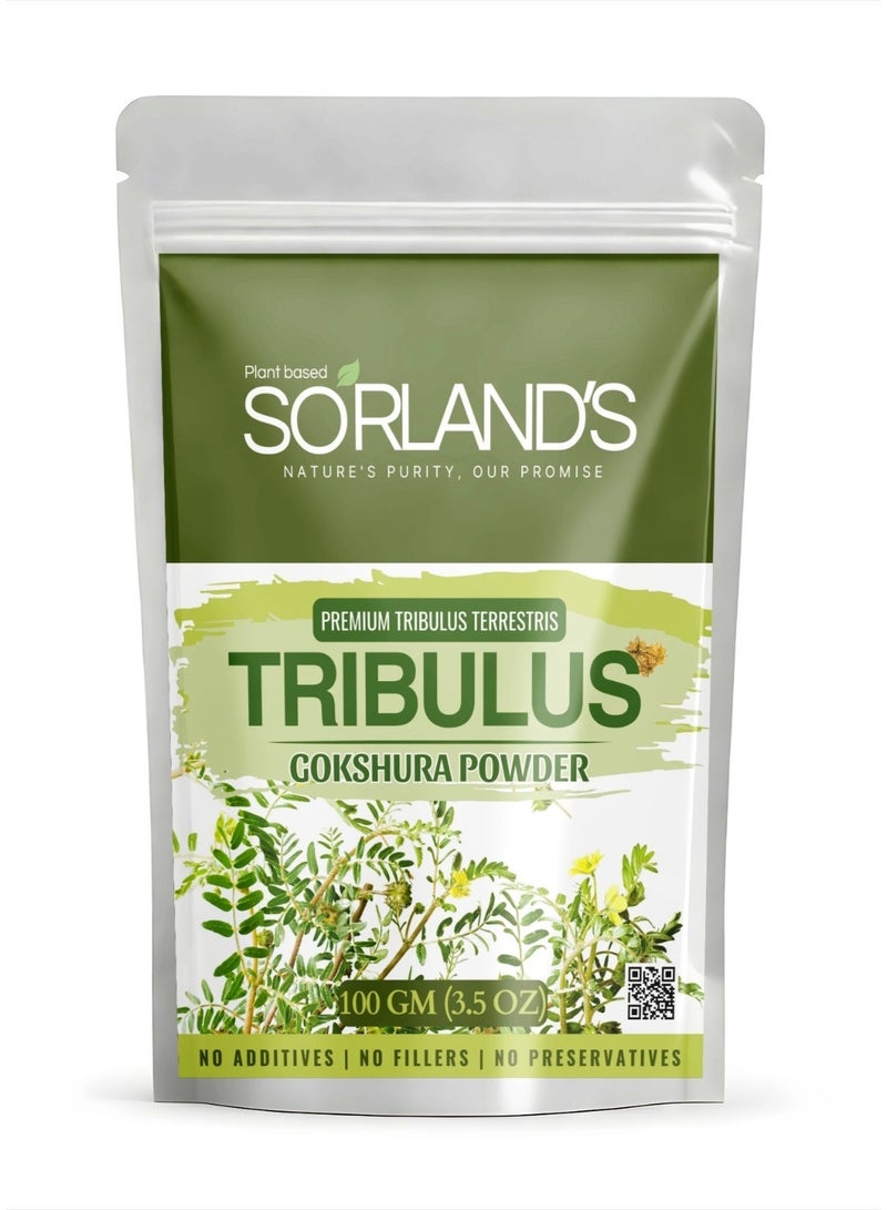Sorland's Organic Tribulus Powder -100 gm (GOKSHURA) - Image 1