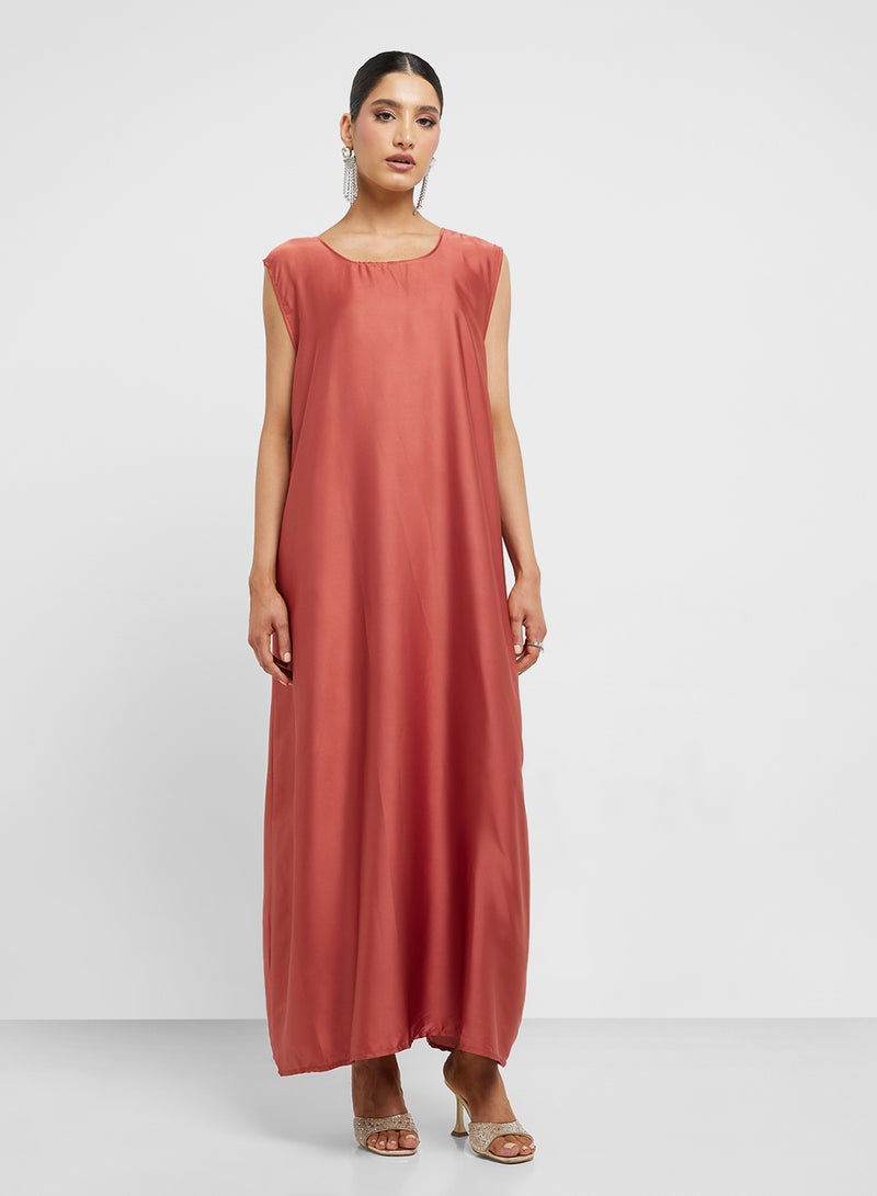 hayas closet V-Neck Embroidered Flared Sleeve Abaya  - Image 4