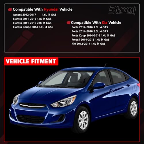 Dtomi Engine Motor Mount & Transmission Mount Set of 3 Compatible with Hyundai Kia Vehicle Elantra 1.8L 2011-2016, Accent 2012-2014, Rio 2012-2017, Forte 1.6L 2014-2016 Replaces# A71047 A71020 A71029 - Image 3