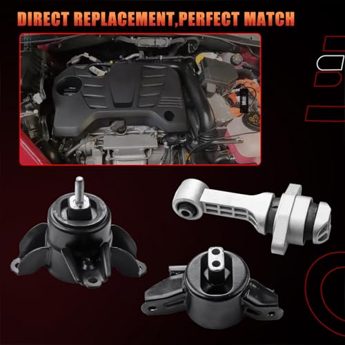 Dtomi Engine Motor Mount & Transmission Mount Set of 3 Compatible with Hyundai Kia Vehicle Elantra 1.8L 2011-2016, Accent 2012-2014, Rio 2012-2017, Forte 1.6L 2014-2016 Replaces# A71047 A71020 A71029 - Image 4