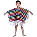 IYWISH Mexican Kids Serape Poncho Costume Multicolor Size Child Striped Sleeveless Polyester 12m47in L x 09m354in W Fiesta Party Halloween UnisexKids - Image 3
