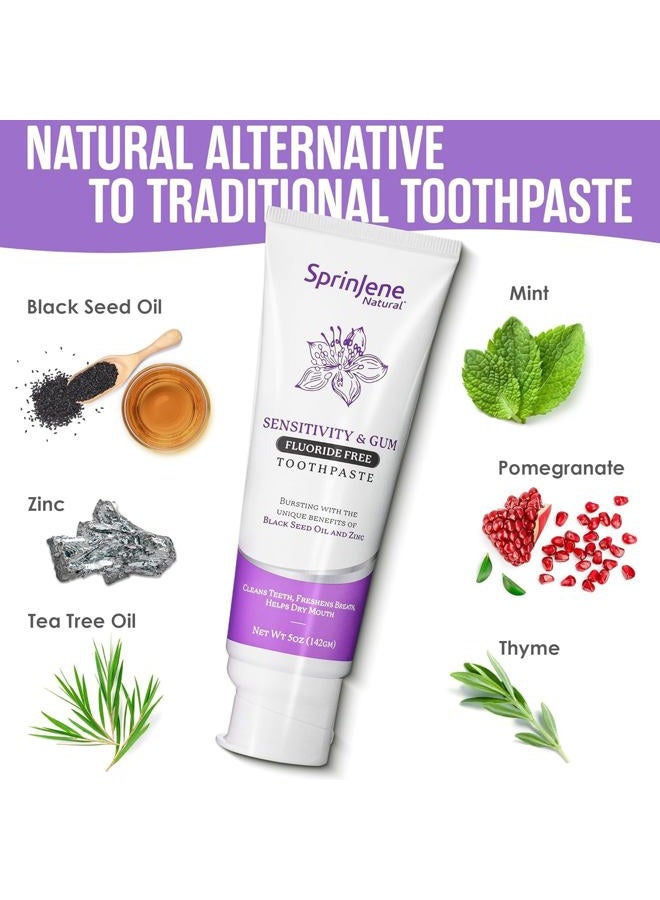 SprinJene Sensitivity & Gum Fluoride Free Toothpaste - Image 4